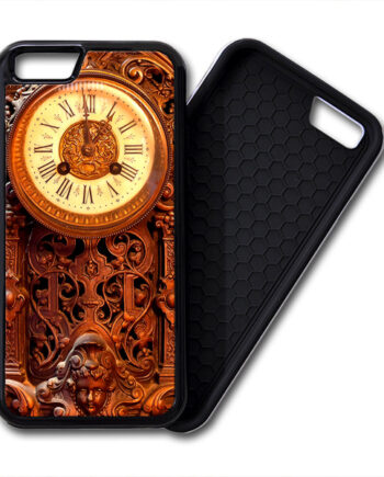 Retro Clock Wood iPhone PREMIUM CASE COVER