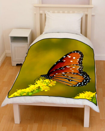 monarch butterfly bedding throw fleece blanket