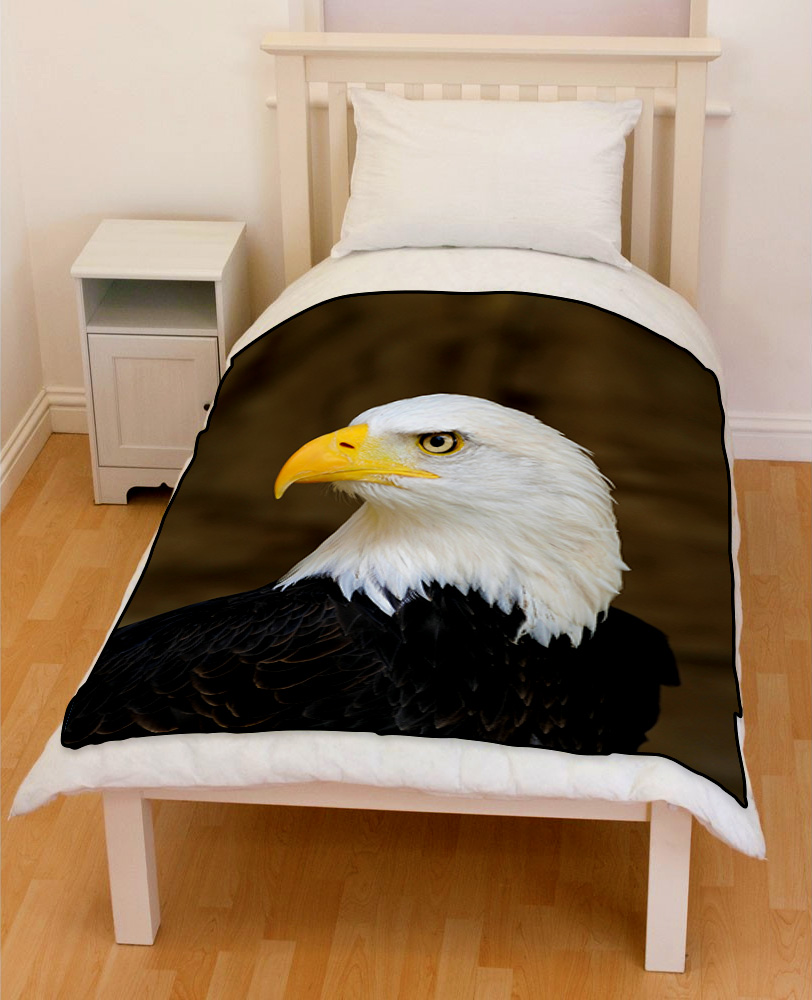 Bald Eagle bedding throw fleece blanket