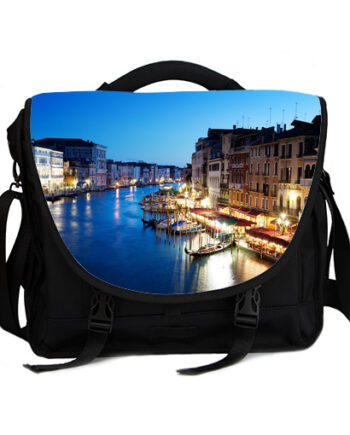 grand canal in venice italy sunset laptop bag