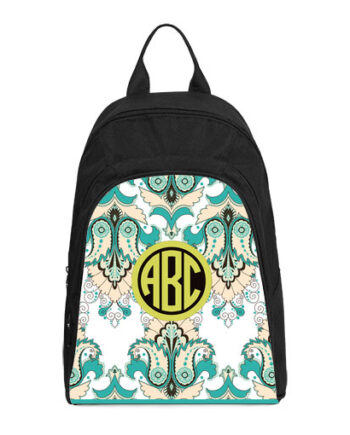 monogram floral oriental casual backpack