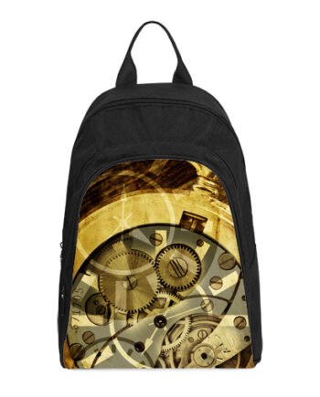clock mechanism steampunk casual backpack