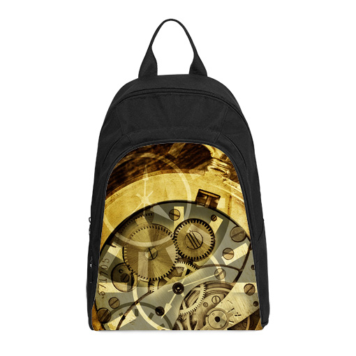 Clock Mechanism Steampunk Casual Backpack