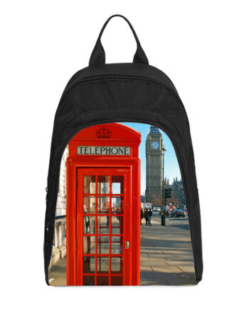 london red telephone booth casual backpack