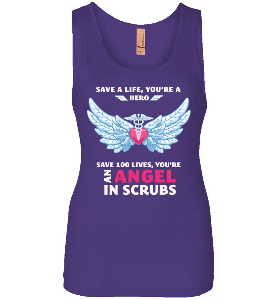 Nurse Angel In Scrubs Women's Tank