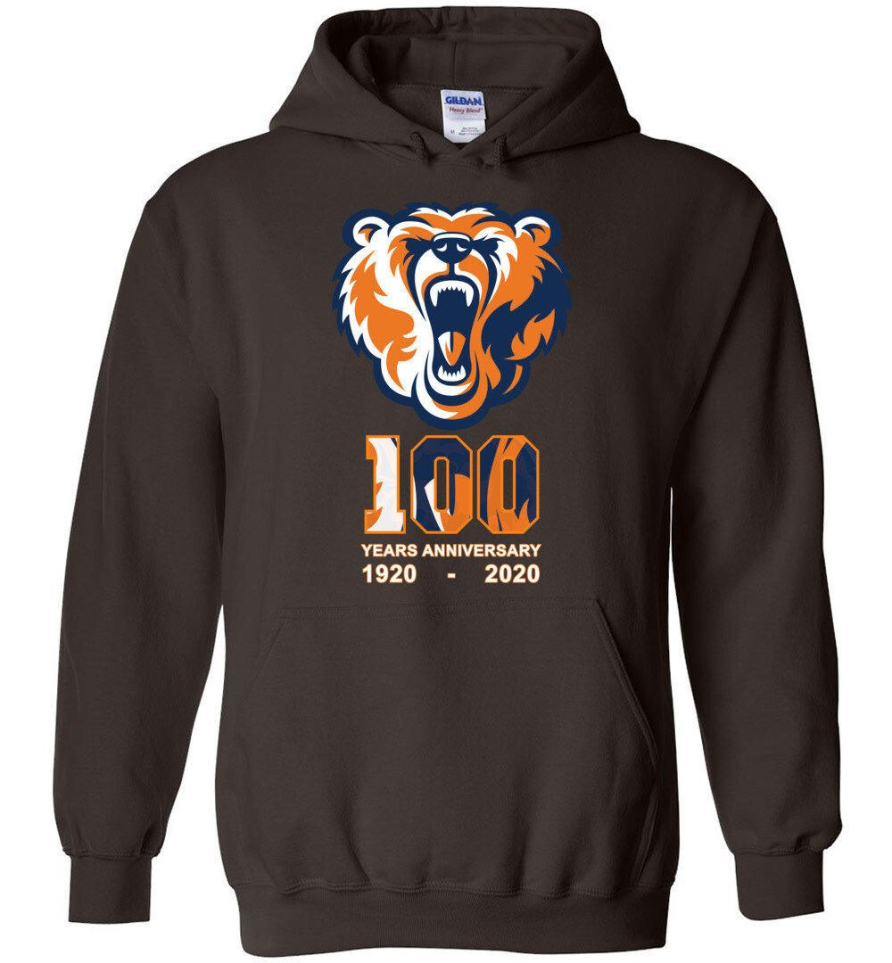Chicago Bears 100 Years Anniversary 1920 - 2020 Hoodie 3 Chicago Bears 100 Years Anniversary 1920 - 2020 Hoodie