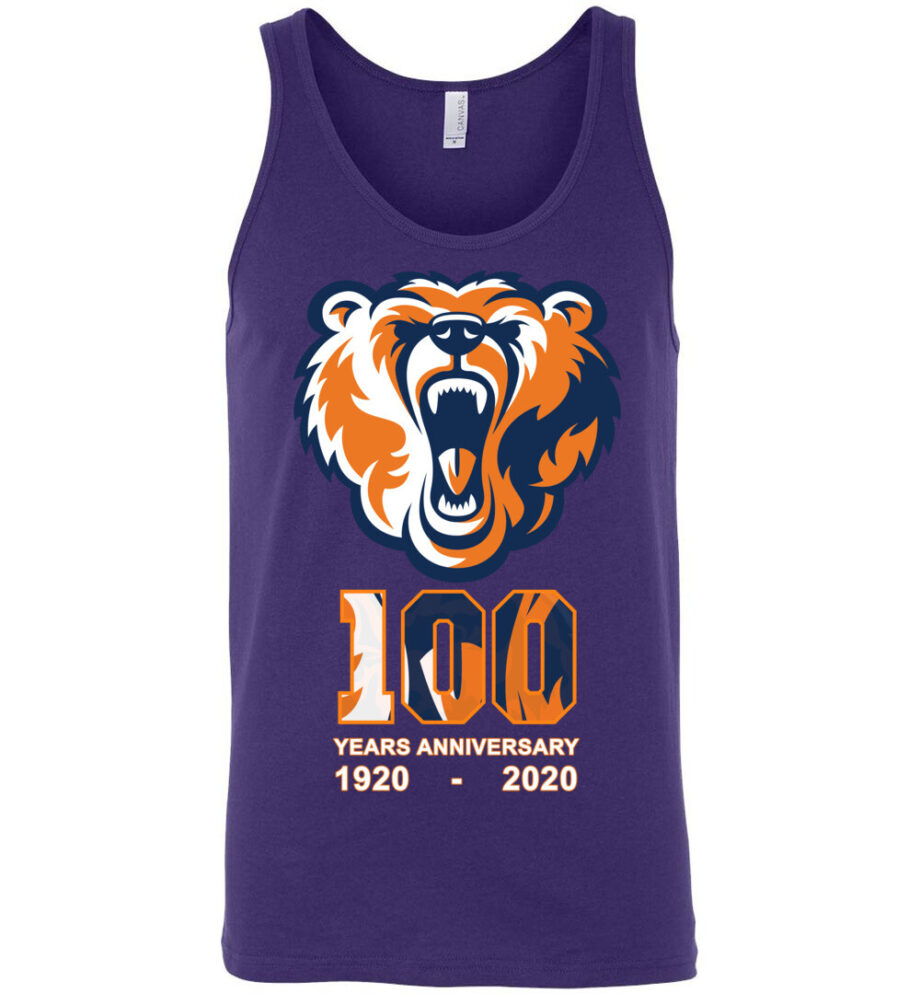 Chicago Bears 100 Years Anniversary 1920 - 2020 Unisex Tank