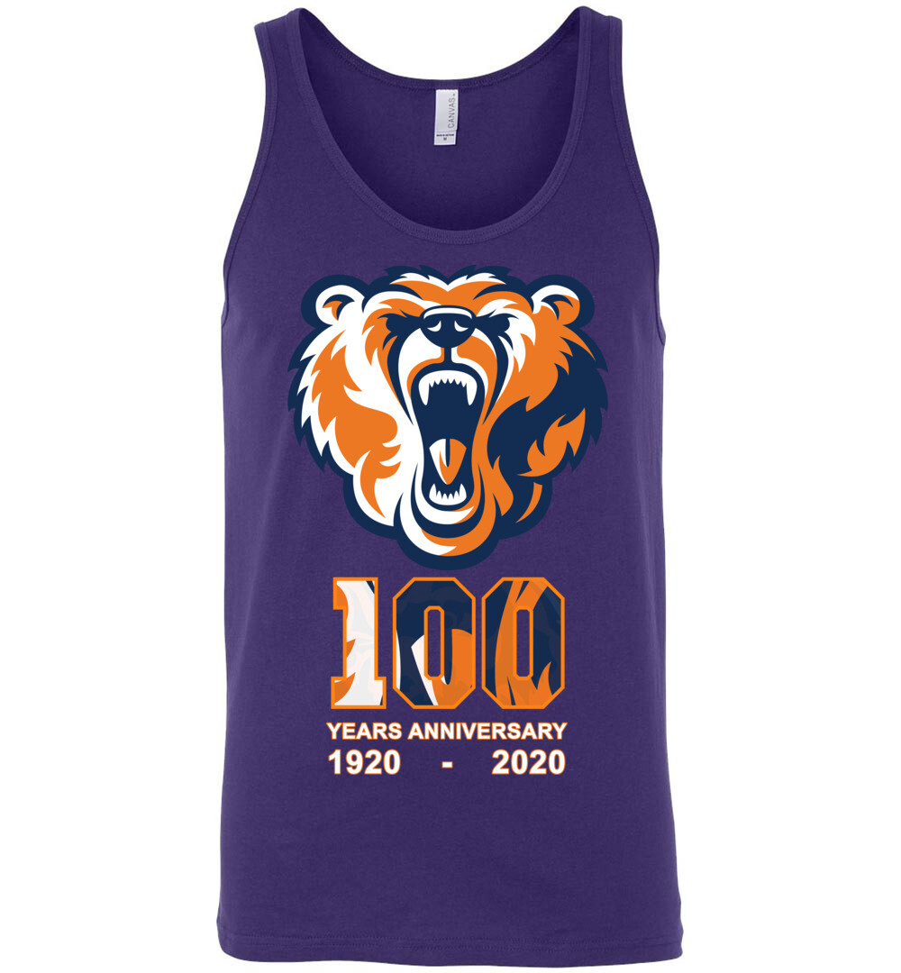 Chicago Bears 100 Years Anniversary 1920 - 2020 Unisex Tank 7 Chicago Bears 100 Years Anniversary 1920 - 2020 Unisex Tank